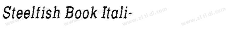 Steelfish Book Itali字体转换